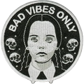 Patch Thermocollant "Bad Vibes Only - Wednesday Addams" | La Barbuda
