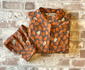 Blouse Vintage Charming Seoul Imprimé Coeurs & Poires | 80s 90s | Style Working Girl | Corée du Sud