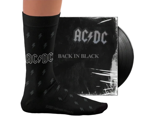 Chaussettes AC/DC - Back in Black | Pointures 41-46 | Sock Affairs