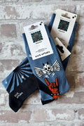 Chaussettes Flying Skull Metal - Taille 41-46  | Sock Affairs - Produits Neufs / a plat empilées