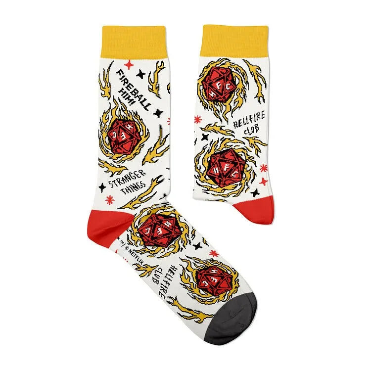 Chaussettes Sock Affairs -Hellfire Club Stranger Things Taille 36-40 Style Geek - à plat