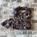 Chemise-Veste Vintage | Imprimé Floral Maximaliste Violet & Terre | Belle Ellensen | Japon
