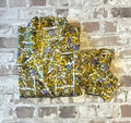 Chemise Blazer Vintage | Quadrillage Floral | Jaune & Violet | Saga More | Japon