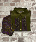 Chemise Vintage Fujiyama Paisley | Due Deux Firenze | Imprimé Foulard & Boutons Bijoux | Japon