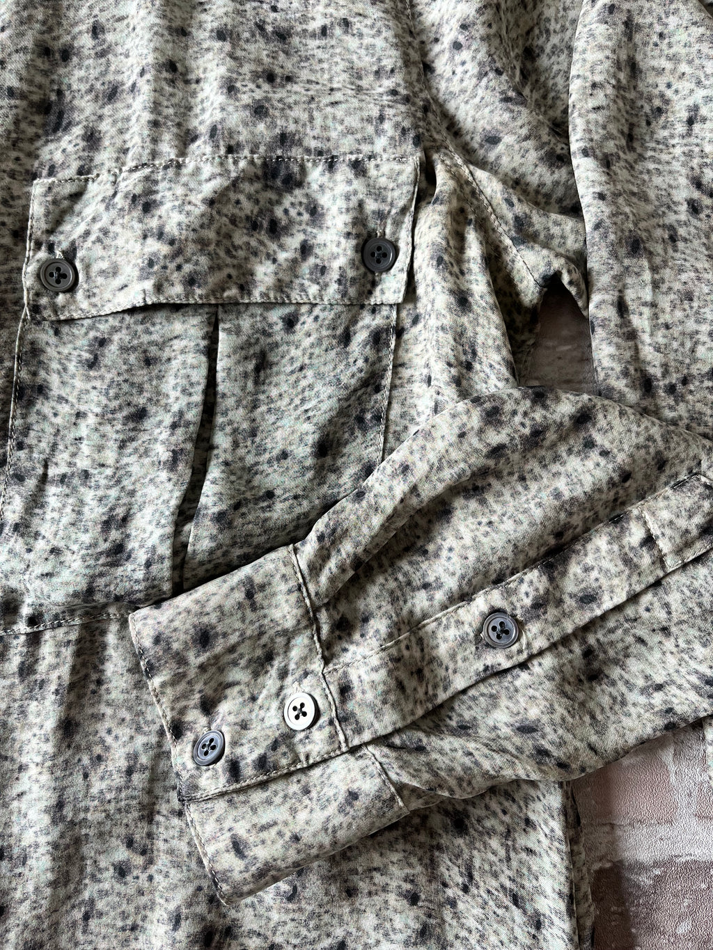 Chemise Militaire Chic | 100% Soie | Elisabeth And James by The Olsen Sisters / détails