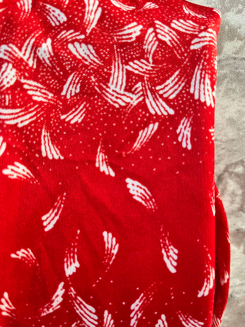 Chemise Vintage Japonaise 70s | Rouge à motif Graphique & Col Pelle à Tarte | S FR - Grade B