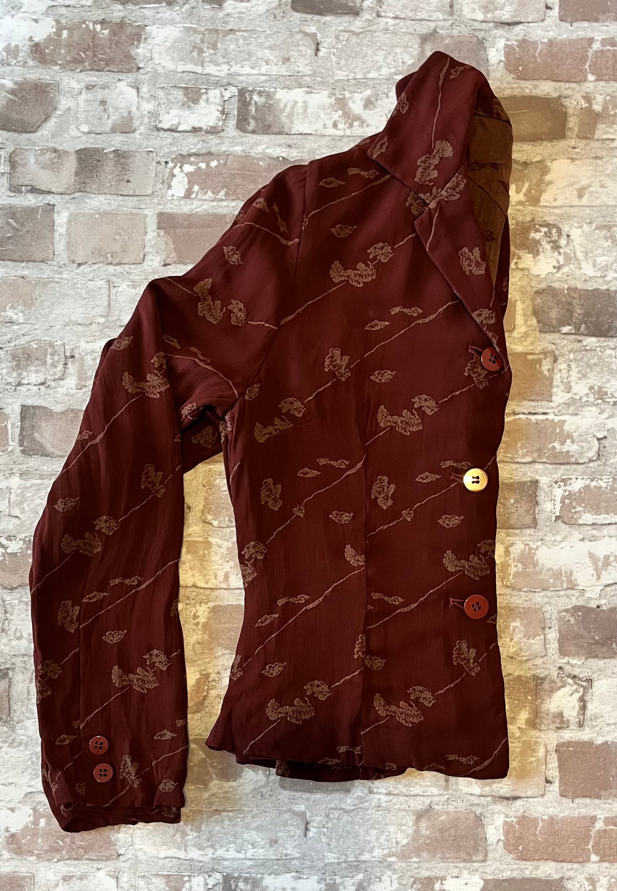 Chemise Vintage | Jacquard Terracotta | Shannah | Japon/profil