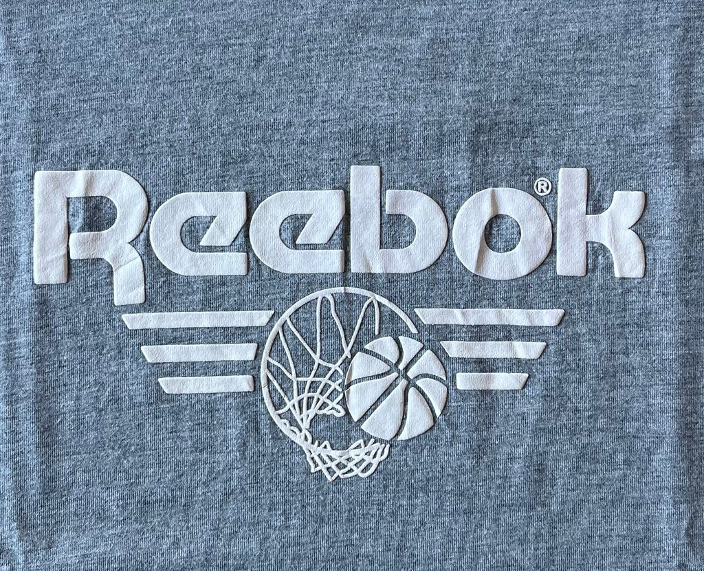 Débardeur Gris Chiné | Reebok Basket-Ball | Vintage 90s / impression