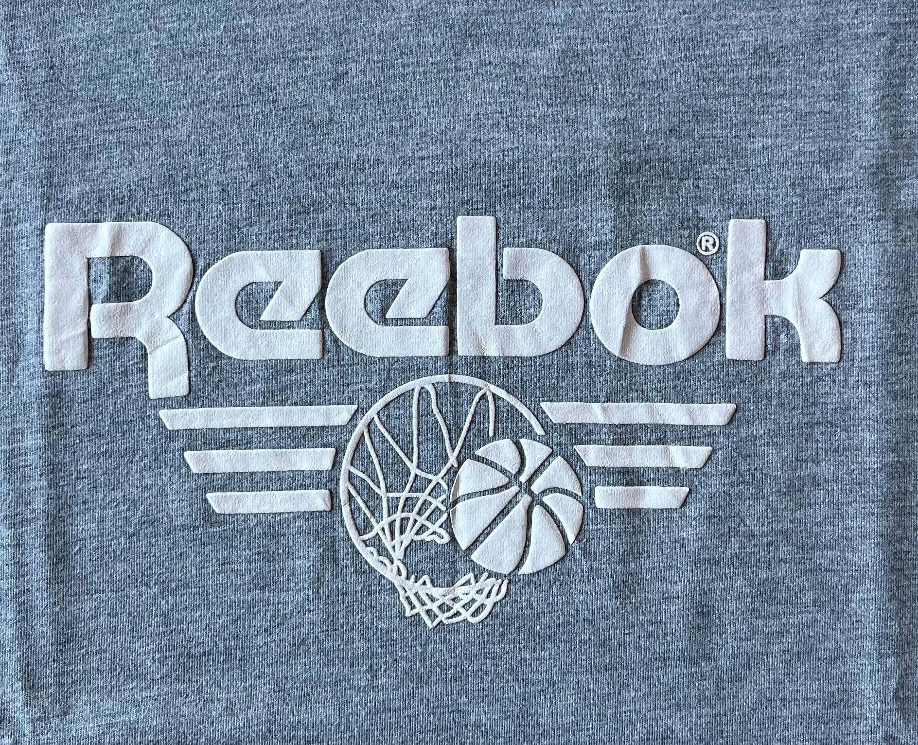 Débardeur Gris Chiné | Reebok Basket-Ball | Vintage 90s / impression