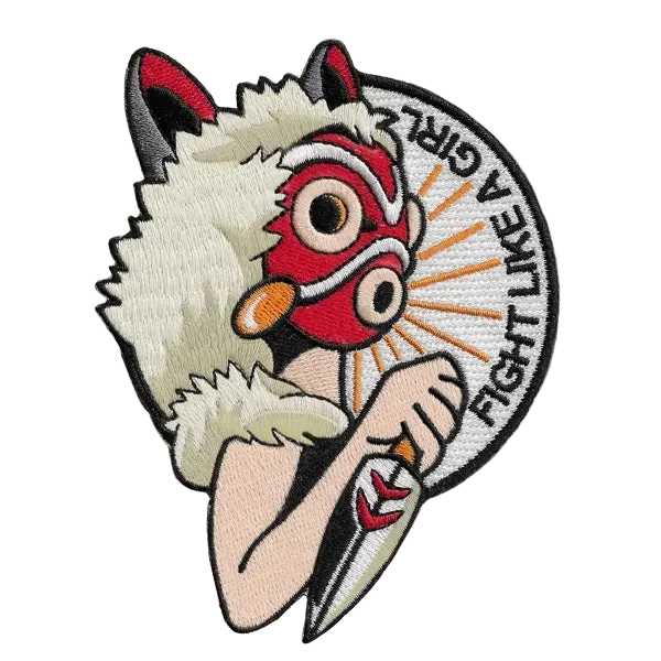Patch Thermocollant "Fight Like A Girl - Mononoke" | La Barbuda