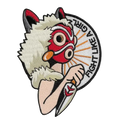 Patch Thermocollant "Fight Like A Girl - Mononoke" | La Barbuda