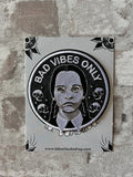 Patch Thermocollant "Bad Vibes Only - Wednesday Addams" | La Barbuda - Produit Neuf