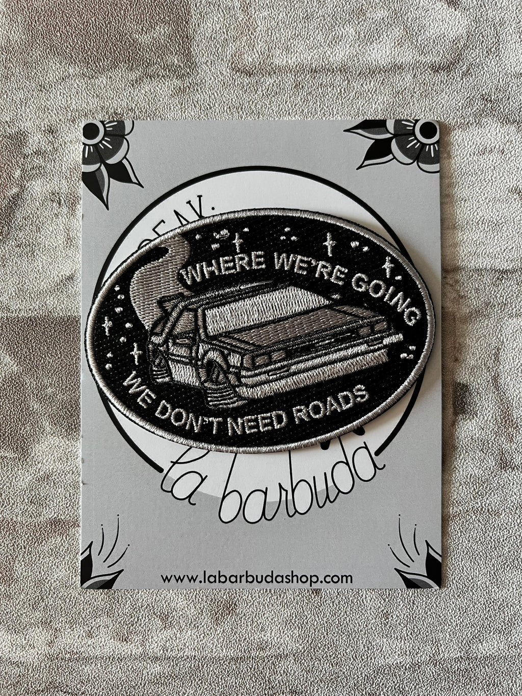 Patch Thermocollant "DeLorean" | La Barbuda - Produit Neuf