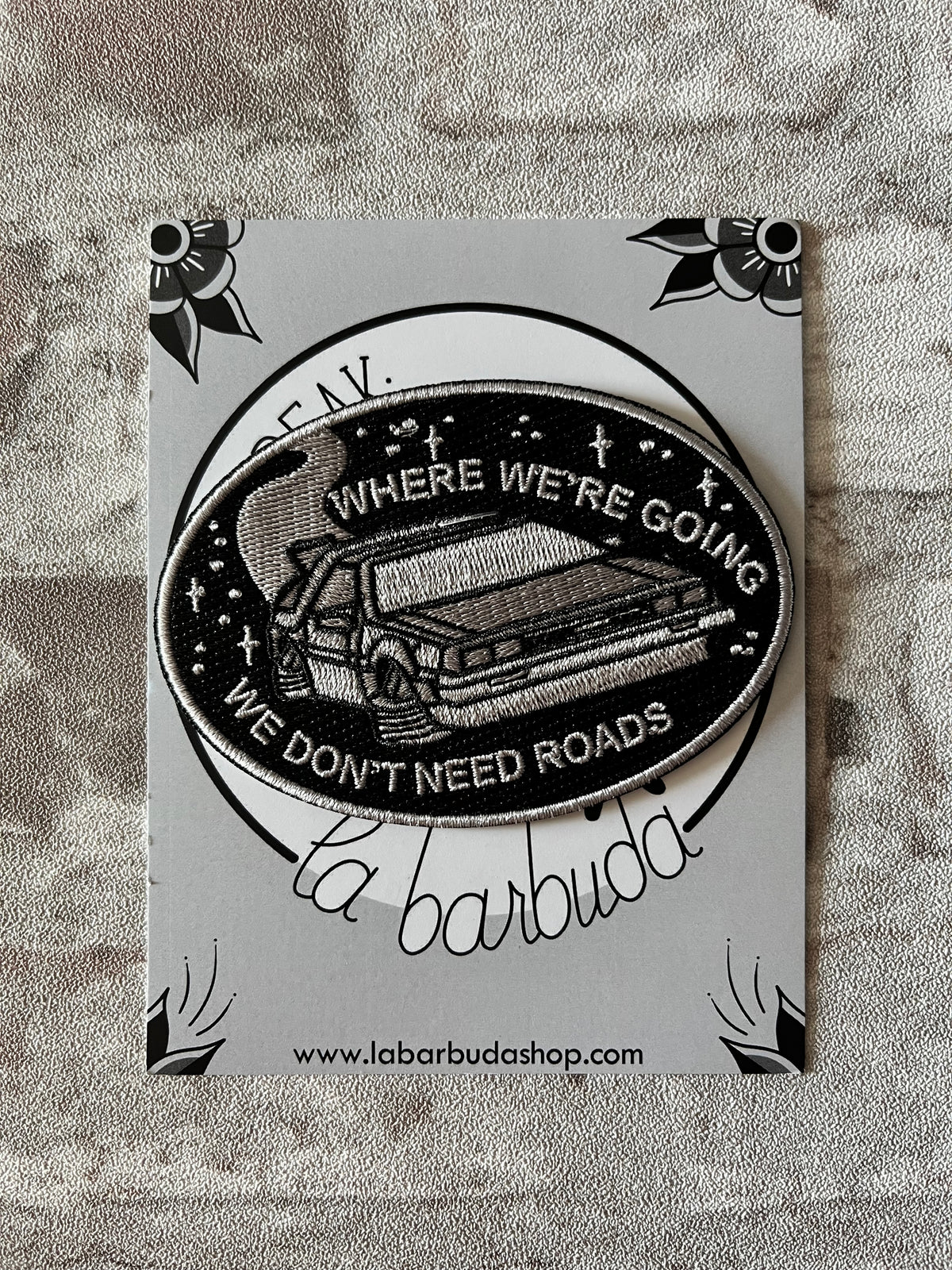 Patch Thermocollant "DeLorean" | La Barbuda - Produit Neuf