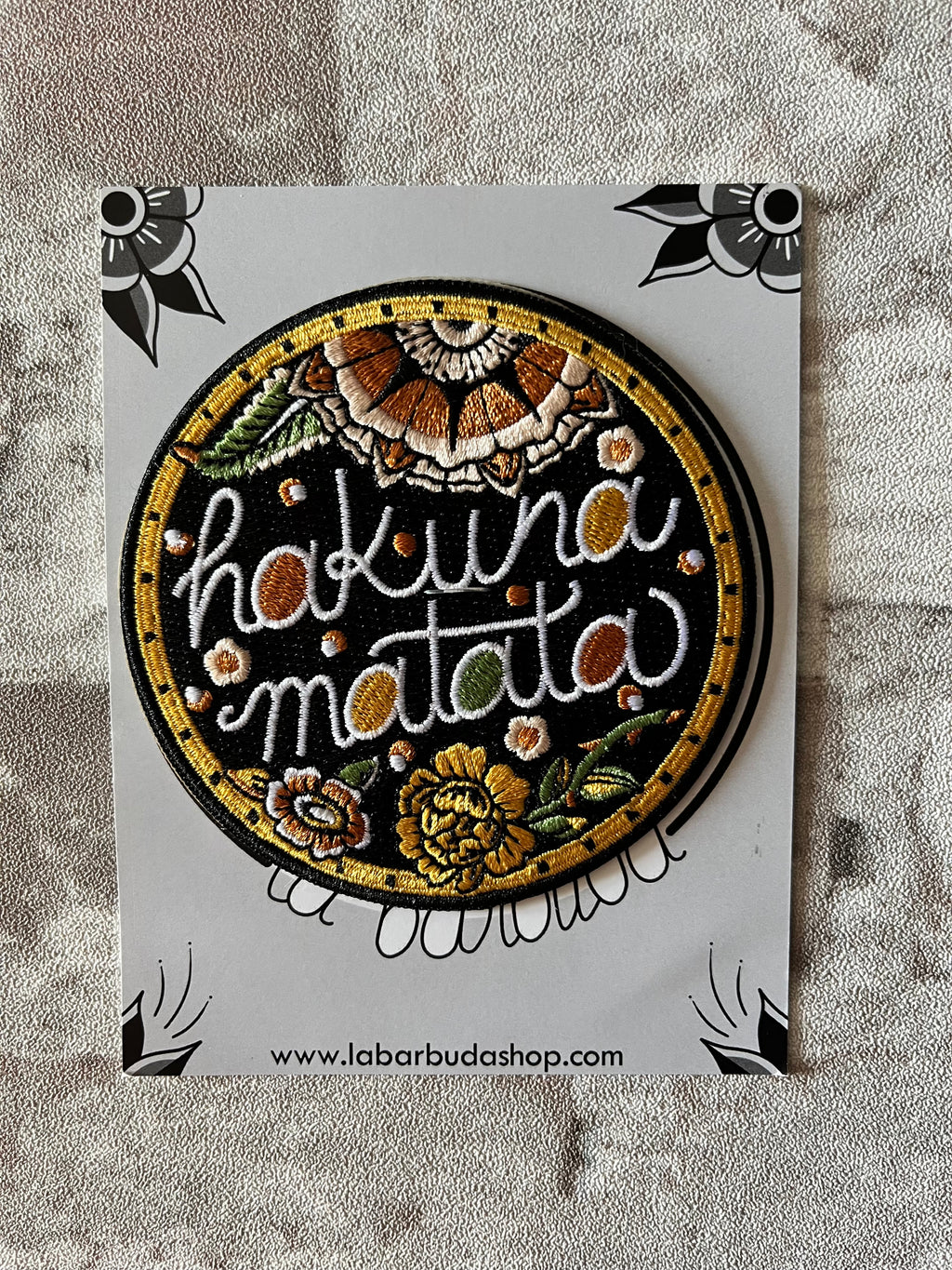 Patch Thermocollant "Hakuna Matata" | La Barbuda - Produit Neuf