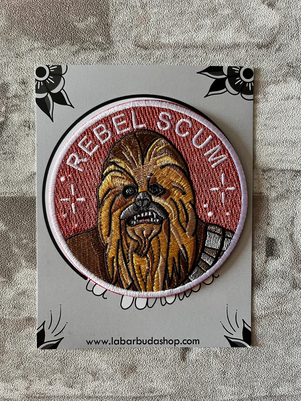 Patch Thermocollant "Rebel Scum - Chewie" | La Barbuda - Produit Neuf