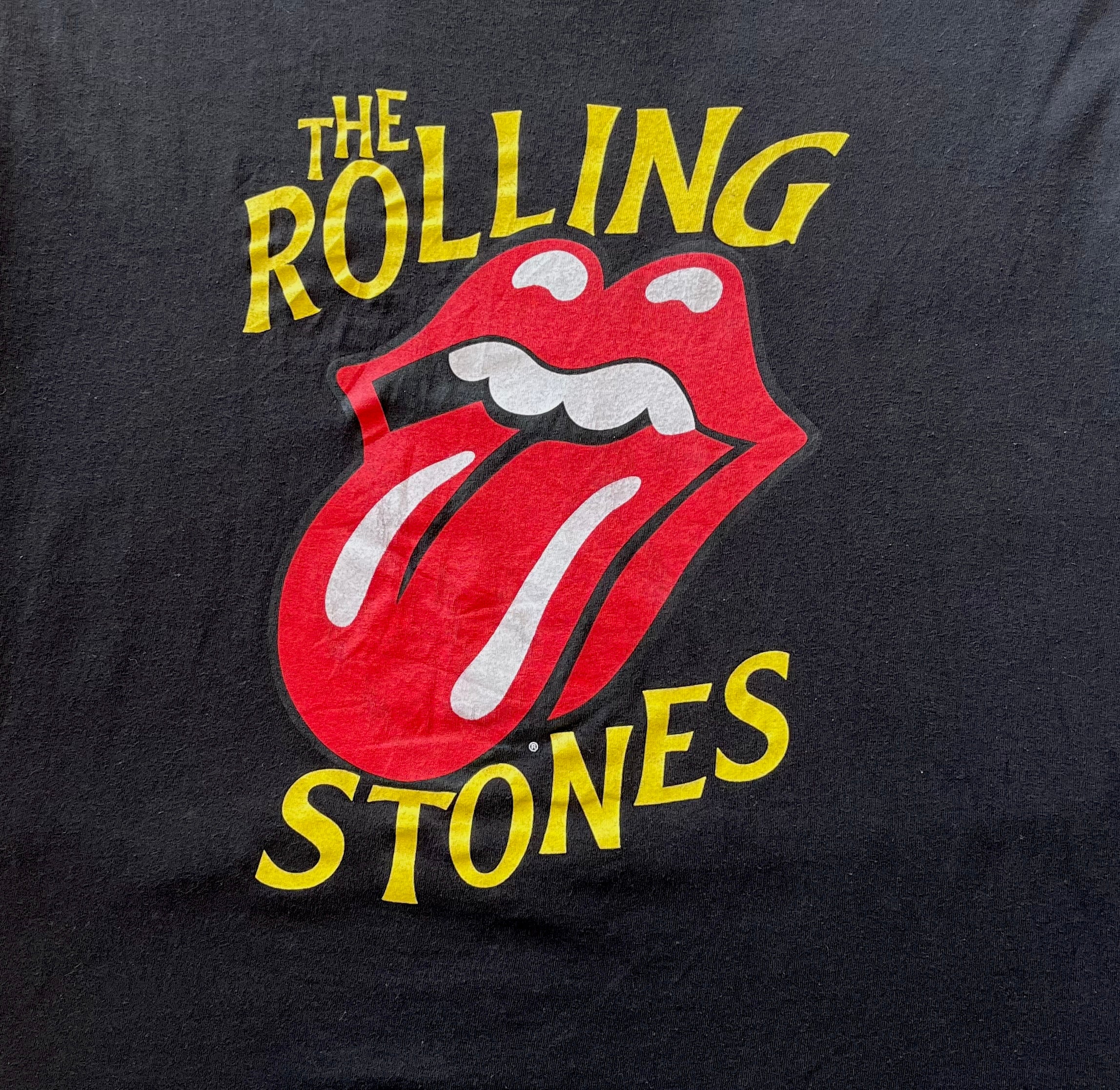 T-Shirt The Rolling Stones | Sticky Fingers | "Tongue and Lips" logo / gros plan