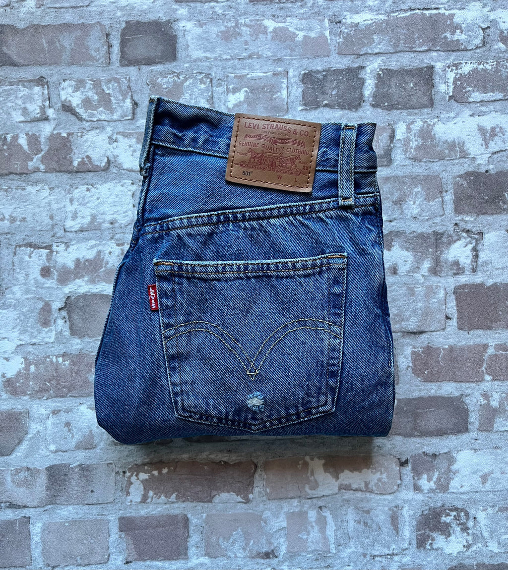 Jean Levi's 501 Original | Édition Premium Distressed | Light Indigo - W27 L30