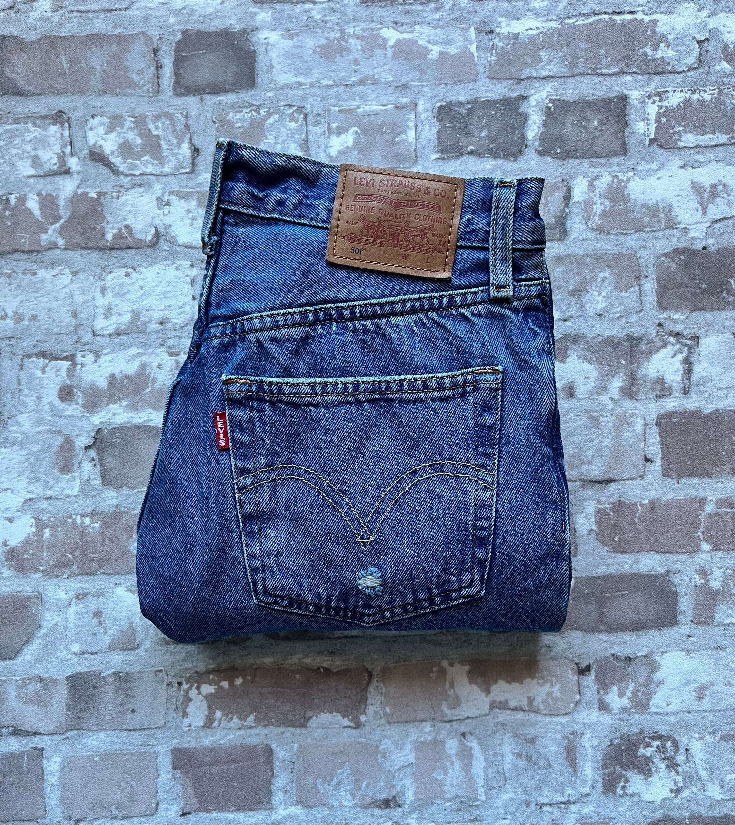Jean Levi's 501 Original | Édition Premium Distressed | Light Indigo - W27 L30
