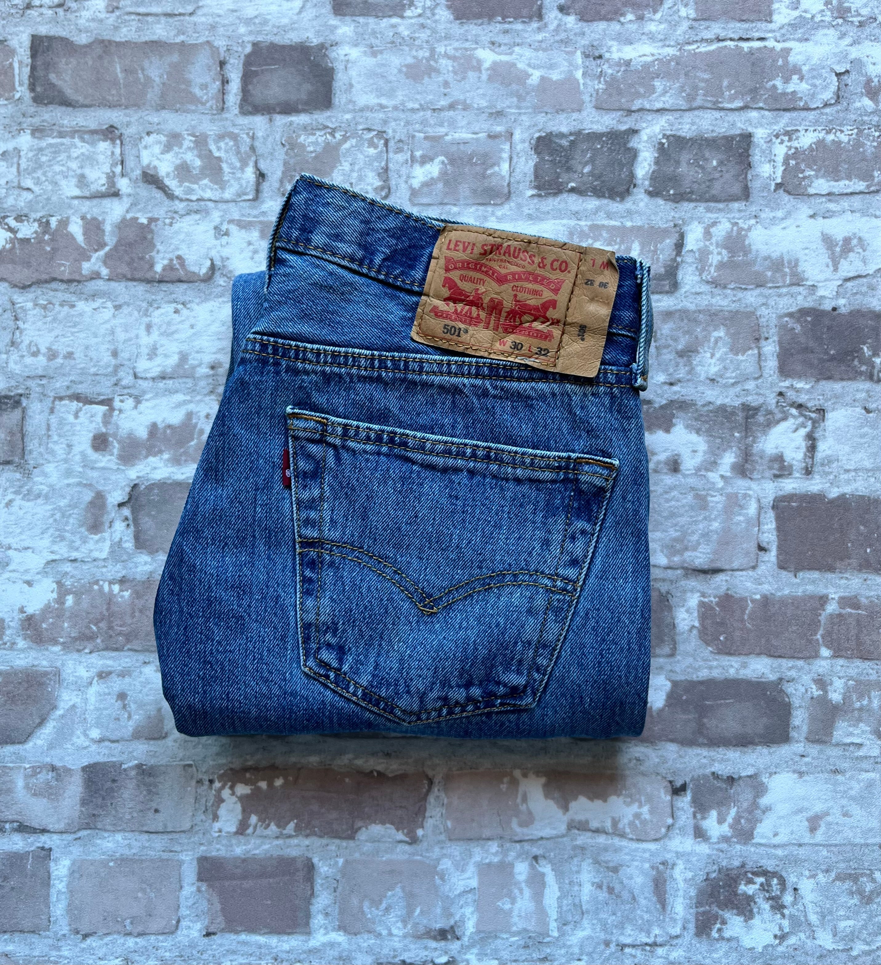 Jean Levi's 501 Original | Coupe Droite | Bleu Medium Stonewash - W30 L32