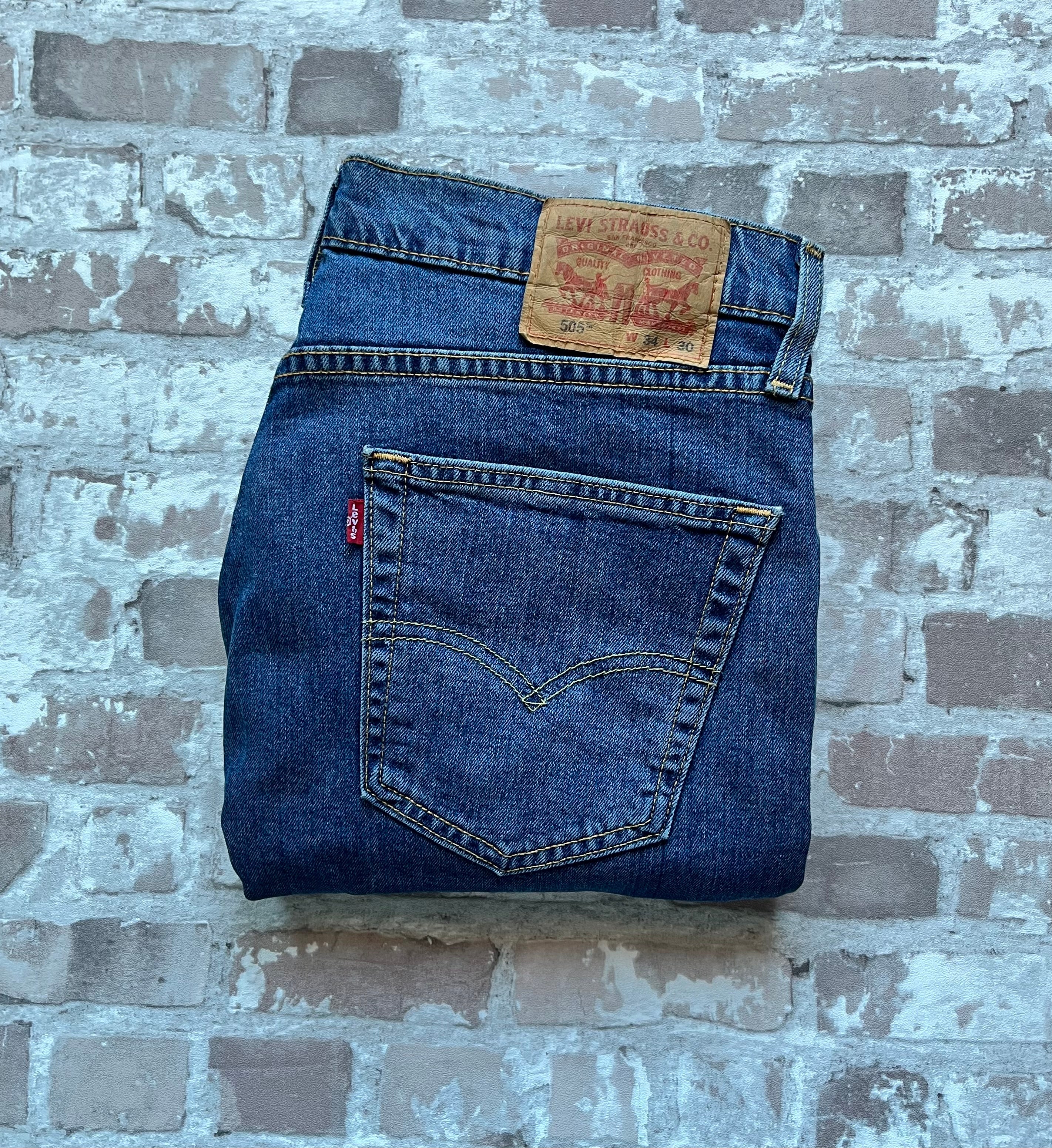 Jean Levi's 505 | Regular Fit | Bleu Medium Stonewash - W34 L30