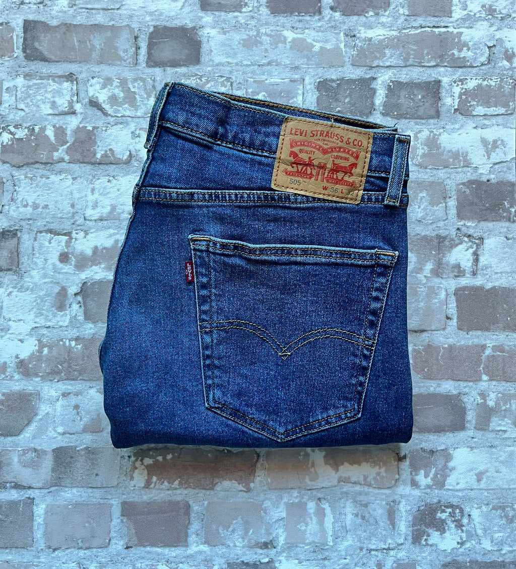 Jean Levi's 505 | Regular Fit | Bleu Medium Stonewash - W36 L32
