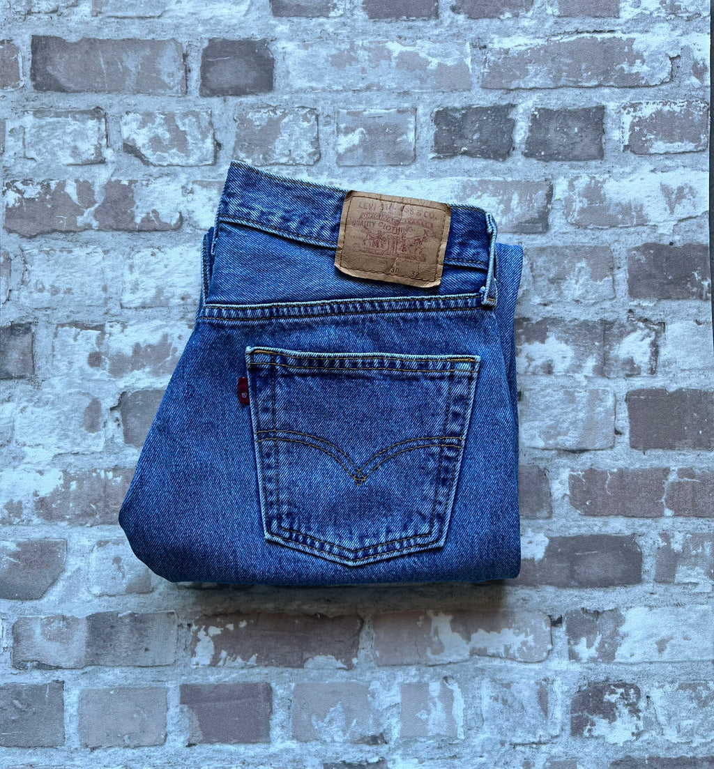 Jean Levi's 501 Original Vintage 90s | Coupe Droite | Bleu Medium Stonewash - W30 L32