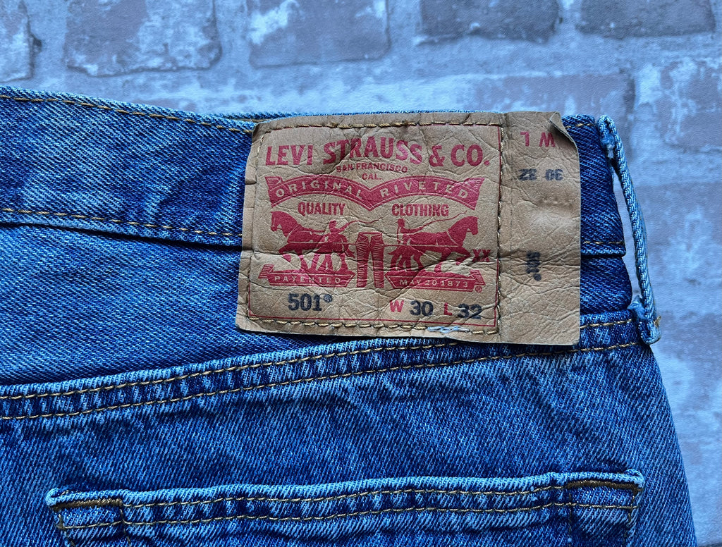 Jean Levi's 501 Original | Coupe Droite | Bleu Medium Stonewash - W30 L32 / jacron