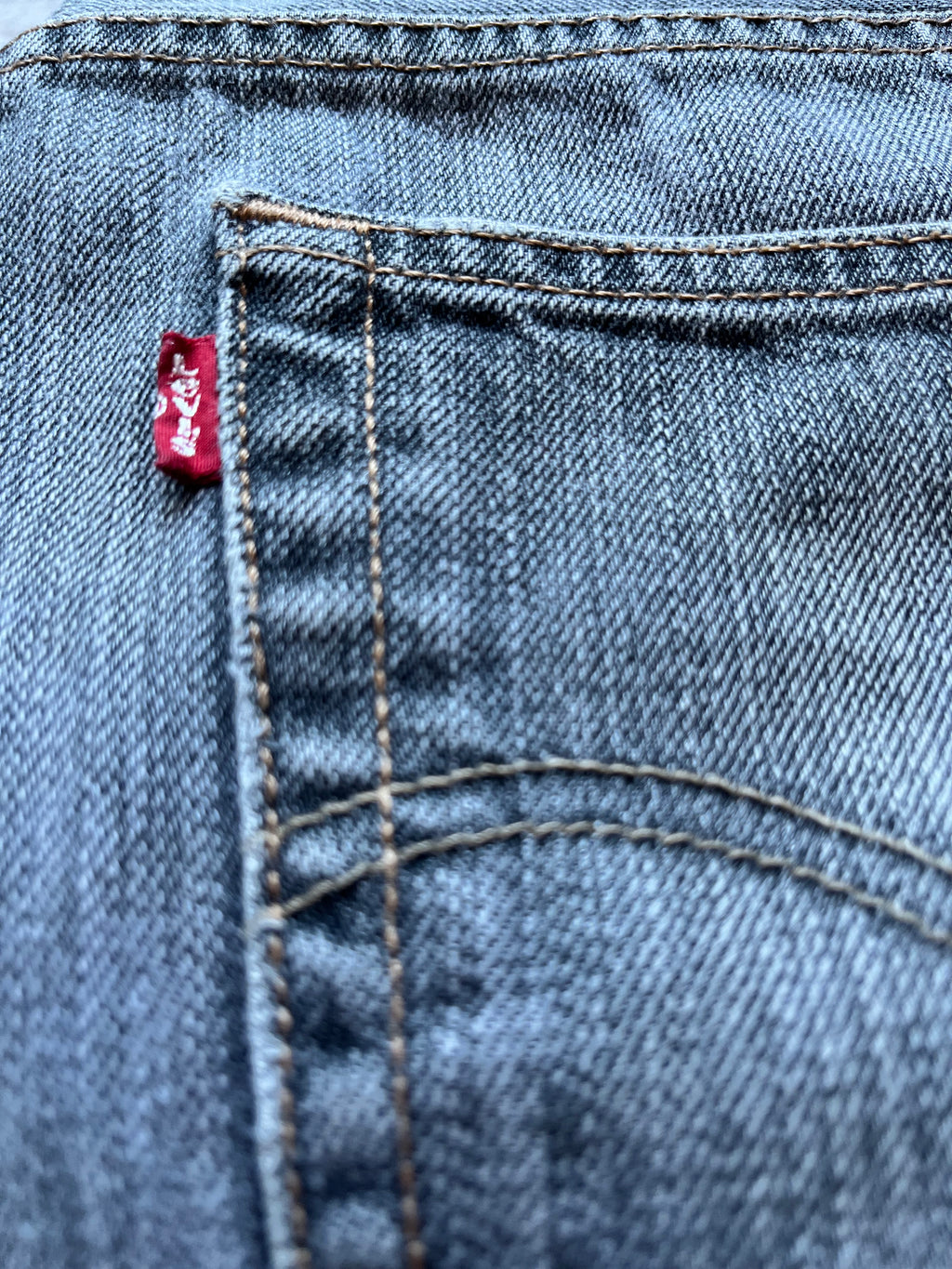 Jean Levi's 501 Original Vintage | Coupe Droite | Gris Mist - W36 L30/ red tab