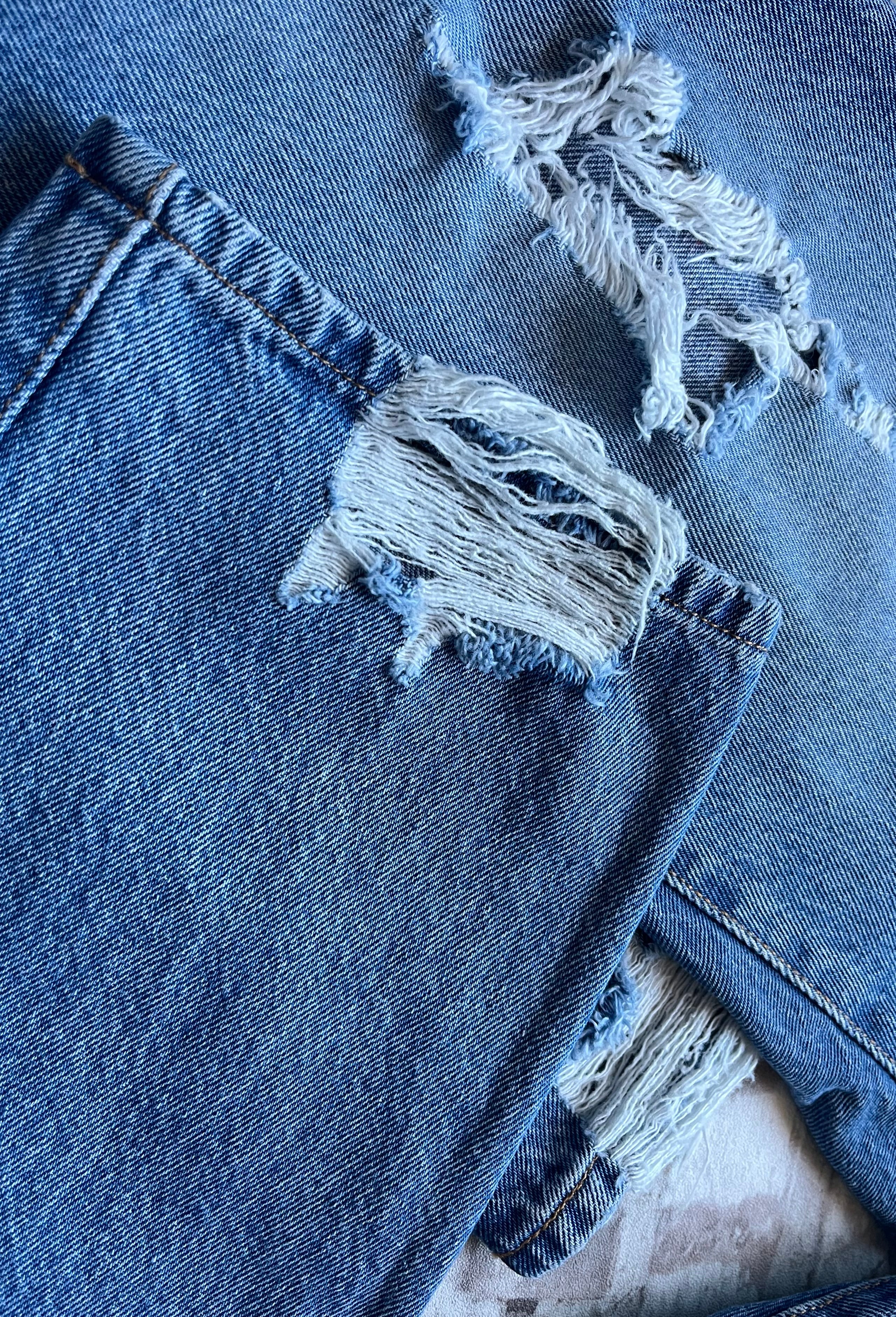 Jean Levi's 501 Original | Édition Premium Distressed | Light Indigo - W27 L30 / ourlets distressed
