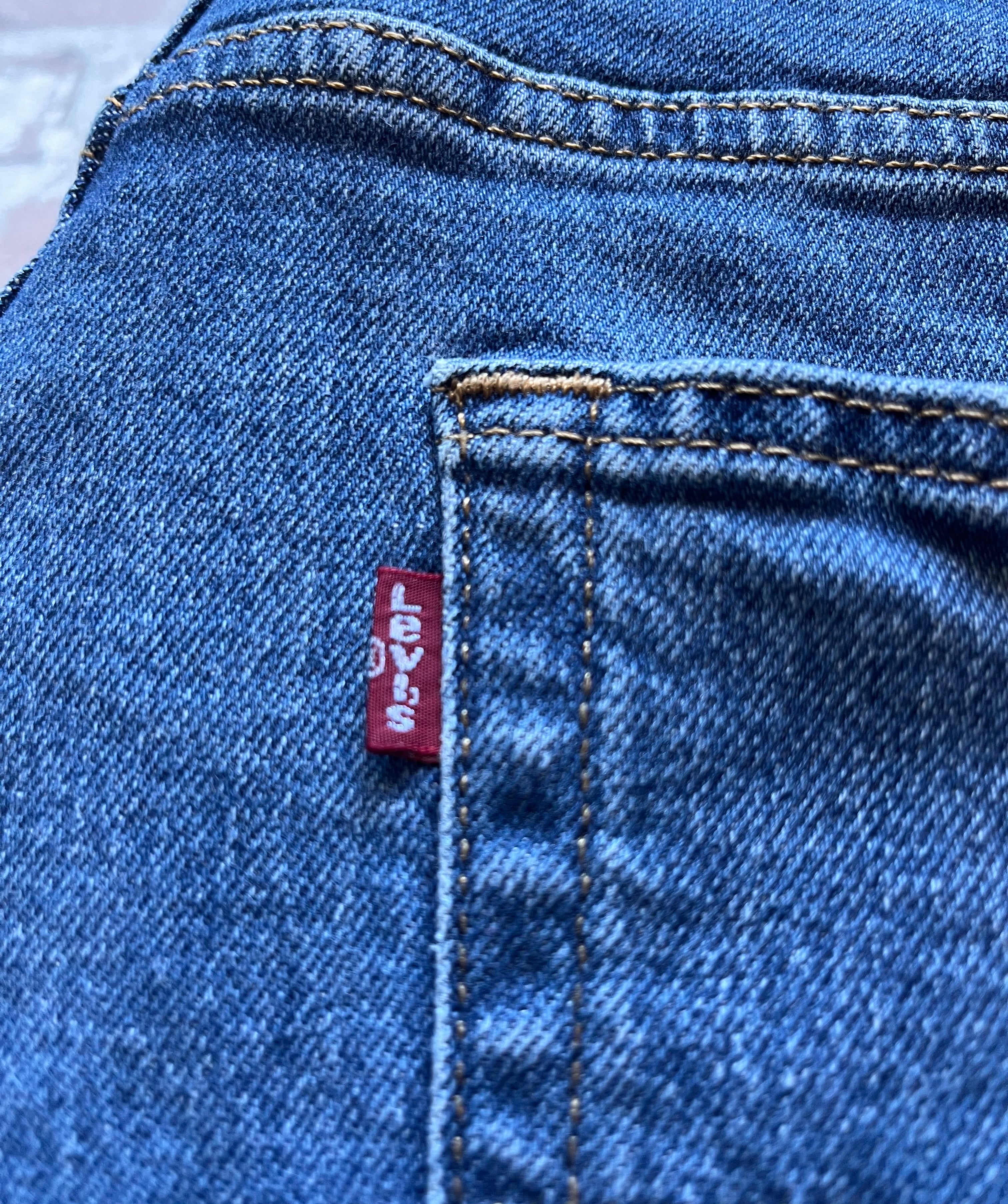 Jean Levi's 505 | Regular Fit | Bleu Medium Stonewash - W36 L32 / red tab