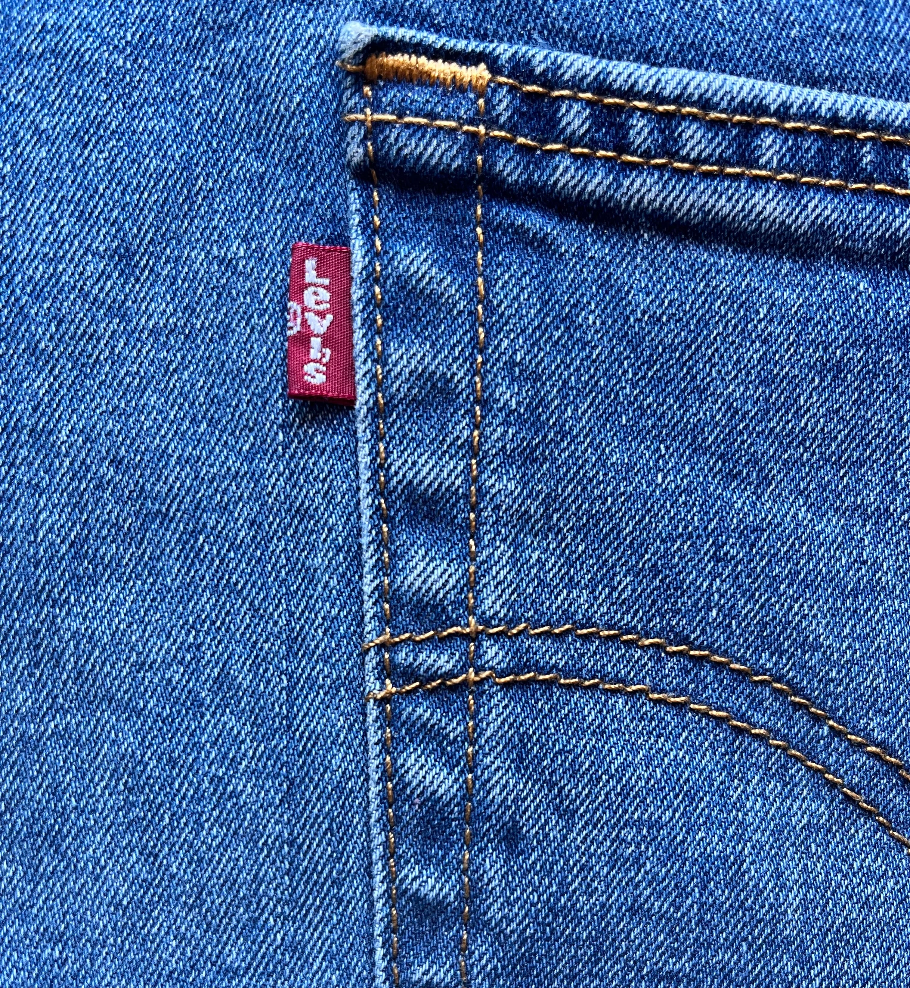 Jean Levi's 505 | Regular Fit | Bleu Medium Stonewash - W32 L34 / red tab