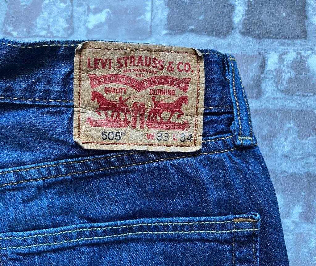 Jean Levi's 505 | Regular Fit | Dark Wash - W33 L34 / jacron