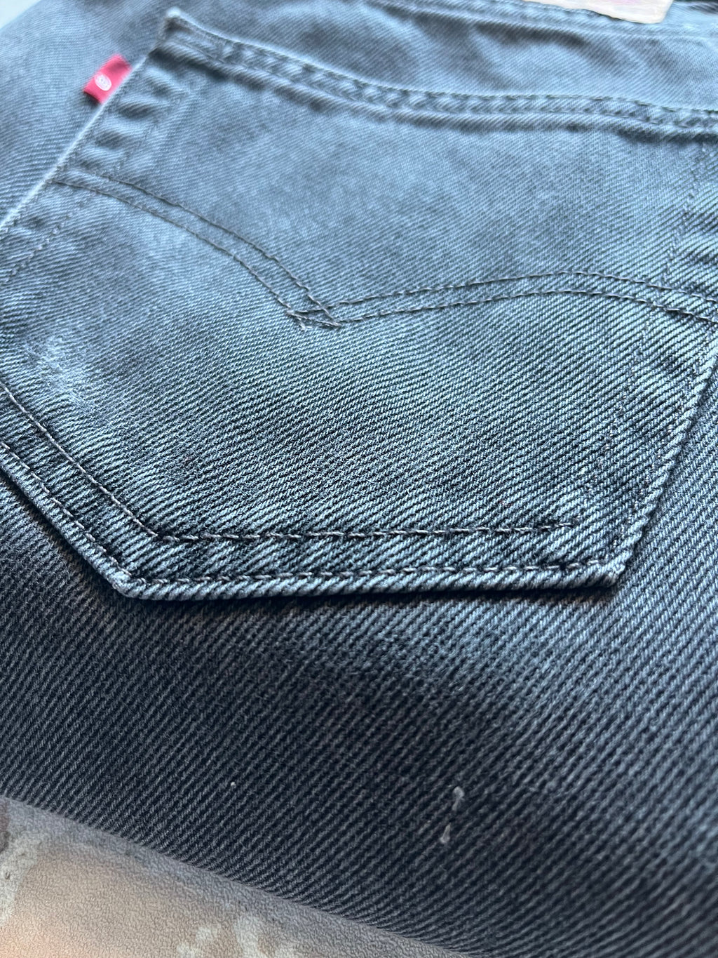 Jean Levi's 505 | Regular Fit | Gris Mist - W30 L32 / mini accroc