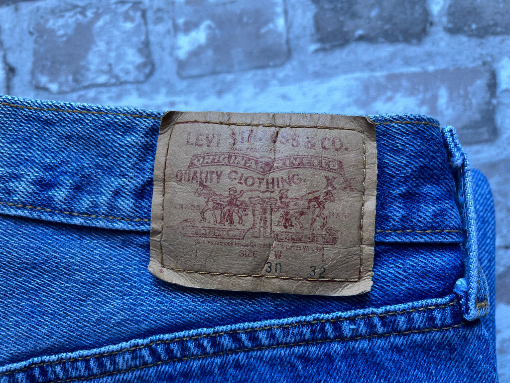 Jean Levi's 501 Original Vintage 90s | Coupe Droite | Bleu Medium Stonewash - W30 L32 / jacron