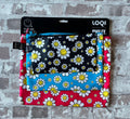 Pochettes Zippées Smiley Flowers x LOQI | Set de 3 - Petite - Moyenne - Grande | Produits Neufs