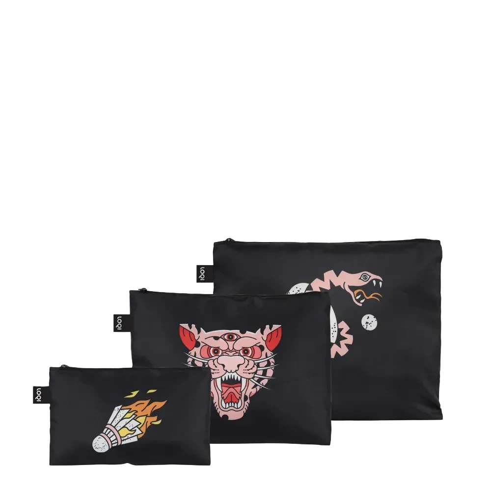 Pochette Snask Tiger x LOQI | Set de 3