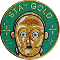 Patch Thermocollant "Stay Gold / C-3PO" | La Barbuda