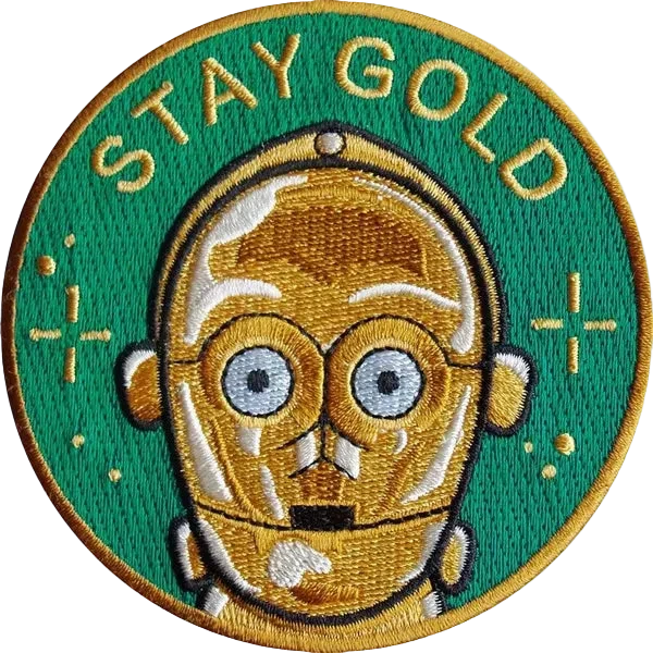 Patch Thermocollant "Stay Gold / C-3PO" | La Barbuda