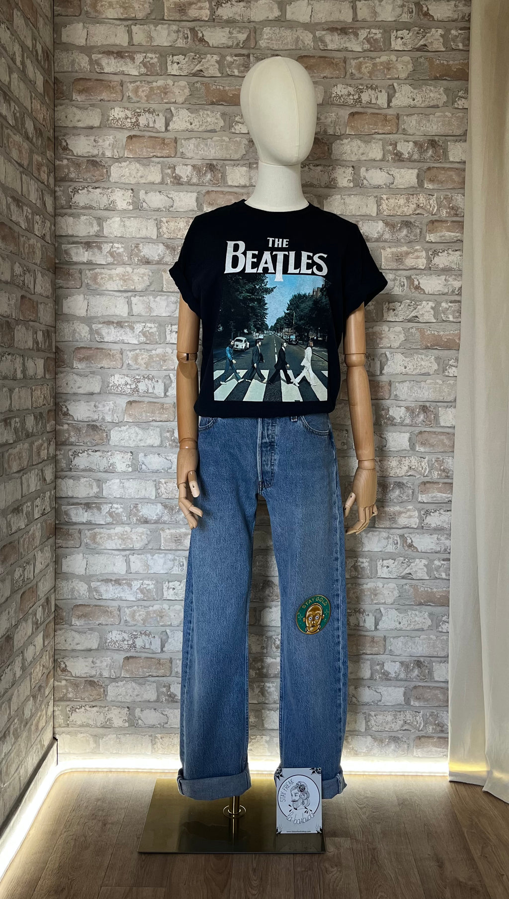 T-Shirt The Beatles | Abbey Road / Jean 501 vintage / Patch La Barbuda - Star Wars