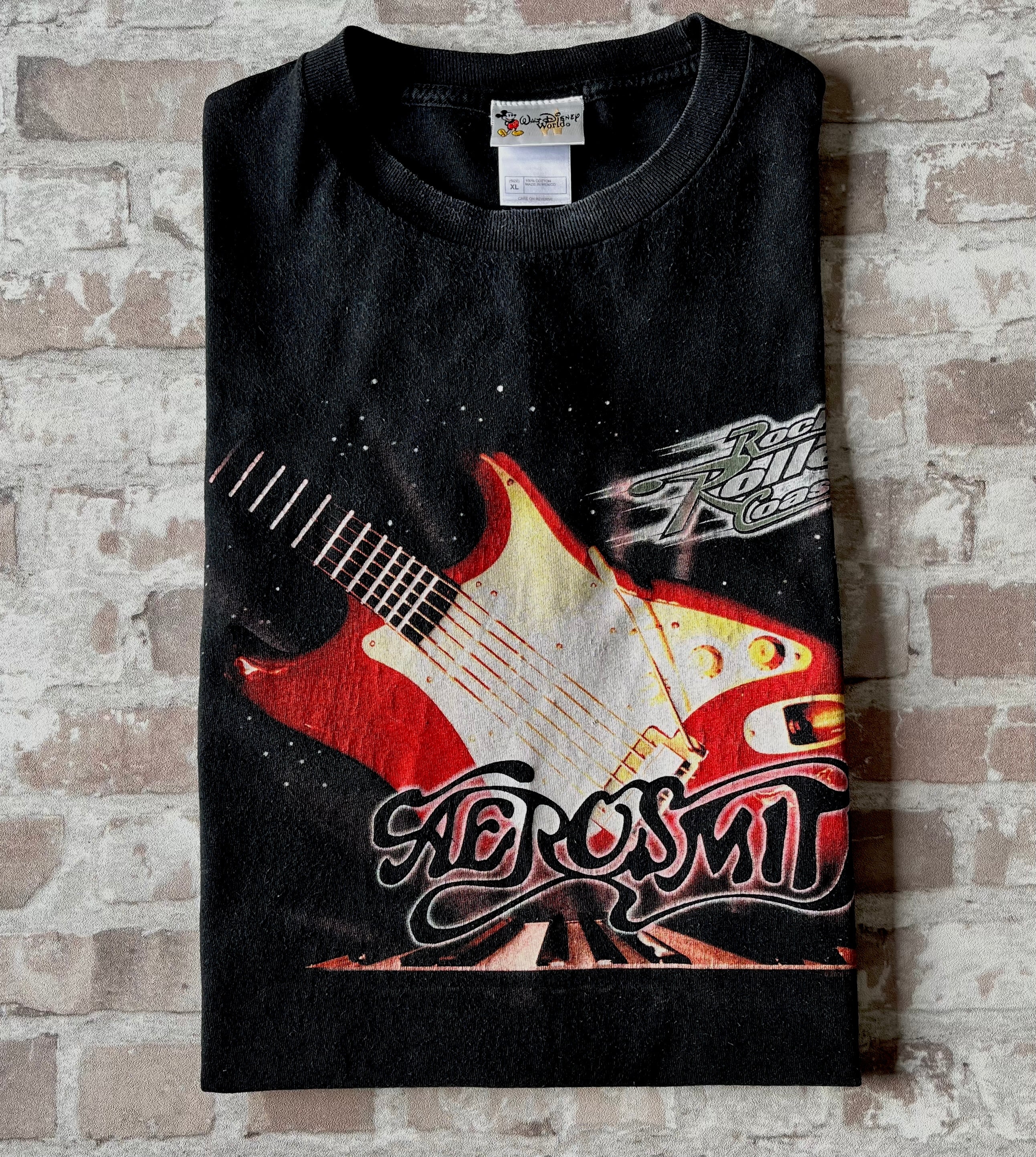 T-Shirt Vintage | Aerosmith Rockin' Roller Coaster Disney World | Officiel