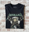 T-Shirt Metallica - S&M2 / noir et kaki / skulls