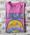 T-Shirt NIRVANA | Nevermind | Pink Tie & Die | Vintage Acid Wash