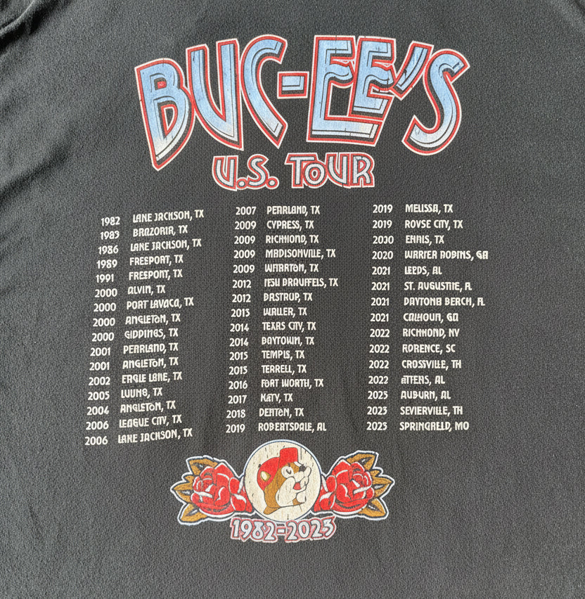 T-Shirt Buc-ee'S US Tour | Style Rock Band Tee Vintage | Import USA / dos