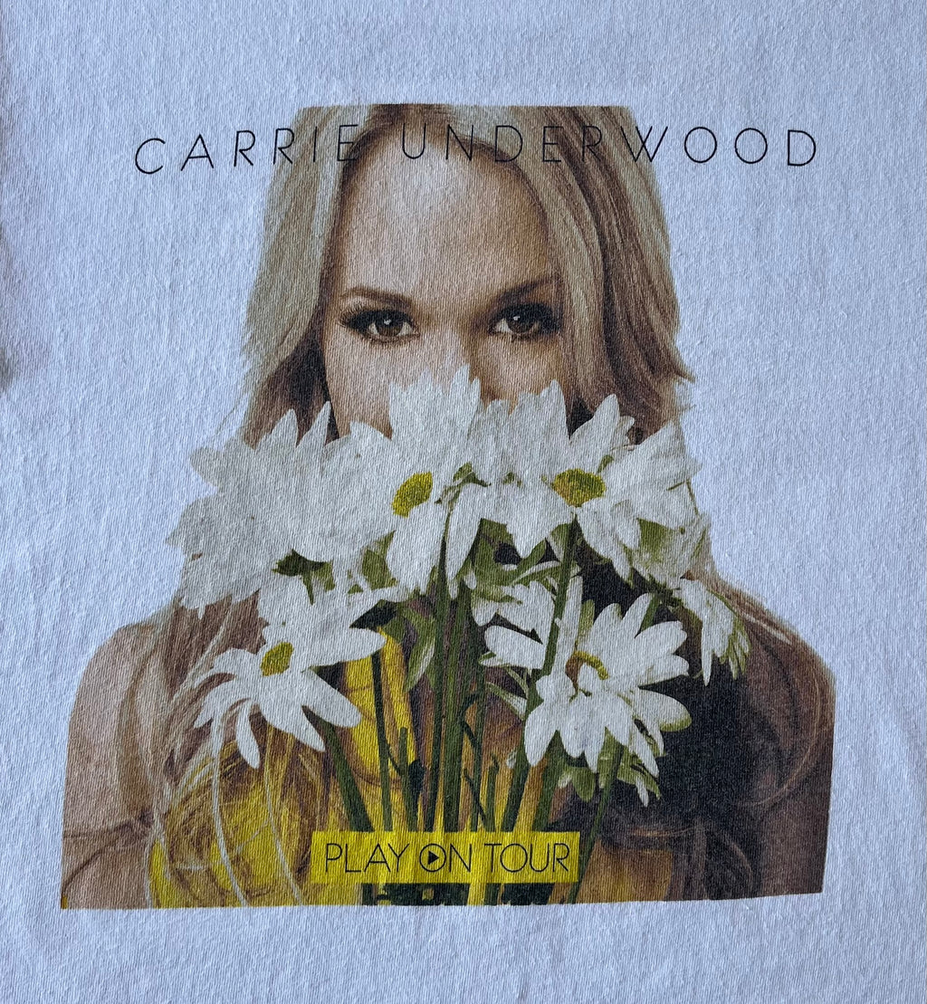 T-Shirt Alstyle Apparel & Activewear | Carrie Underwood | Play On Tour 2010 | USA - CANADA / imprimé gros plan