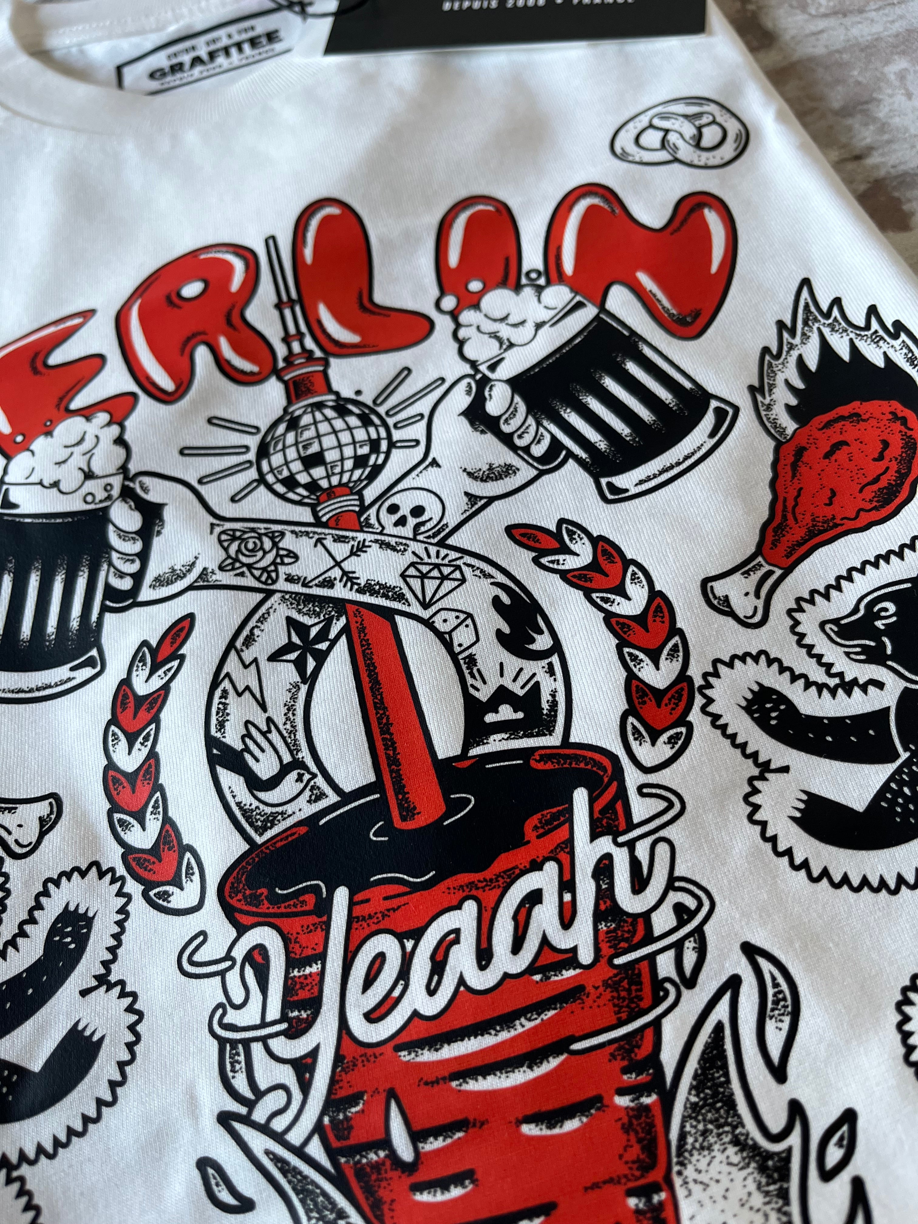 Tshirt Grafitee BERLIN à plat gros plan