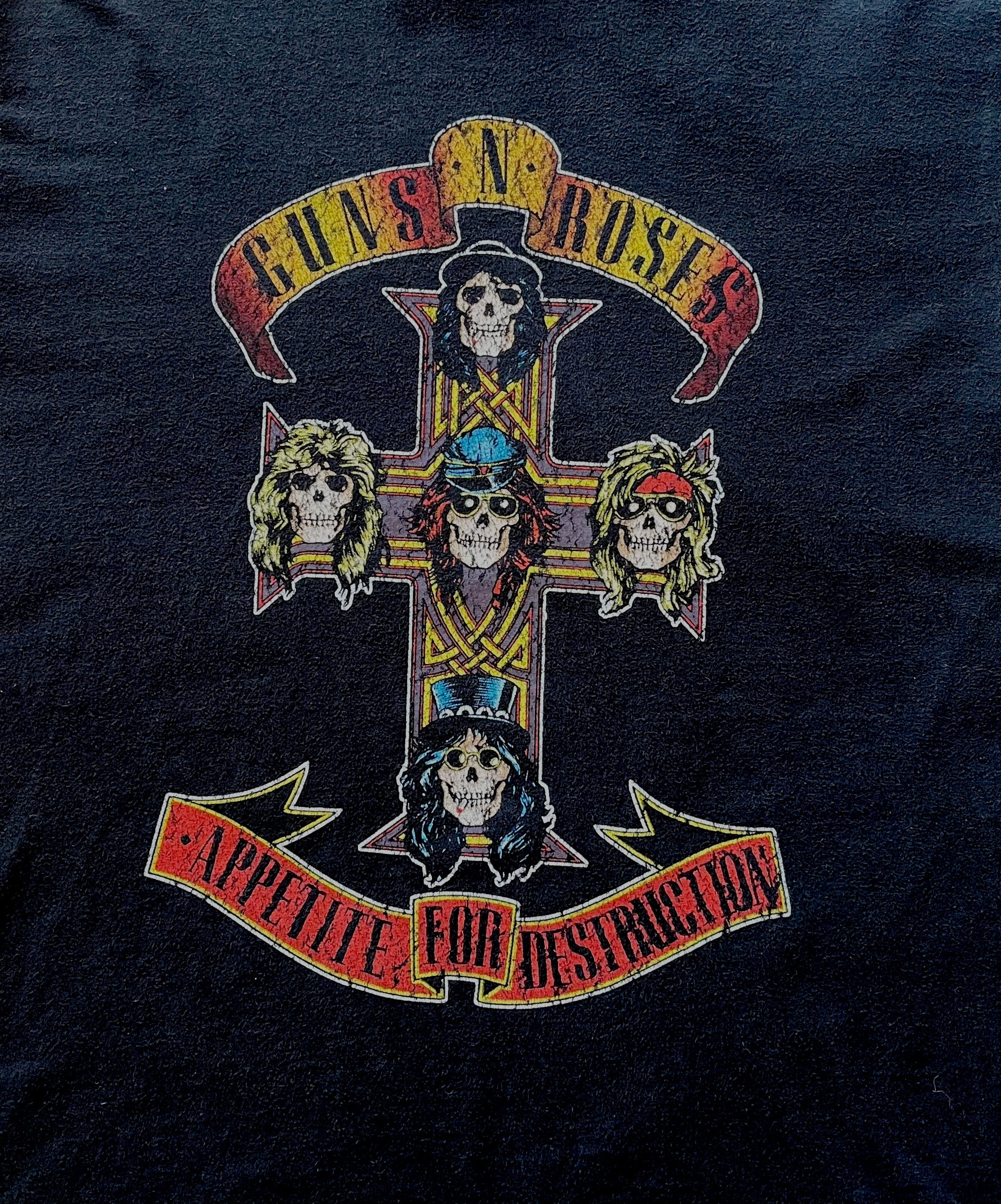 T-Shirt Guns N Roses | Appetite For Destruction/gros plan