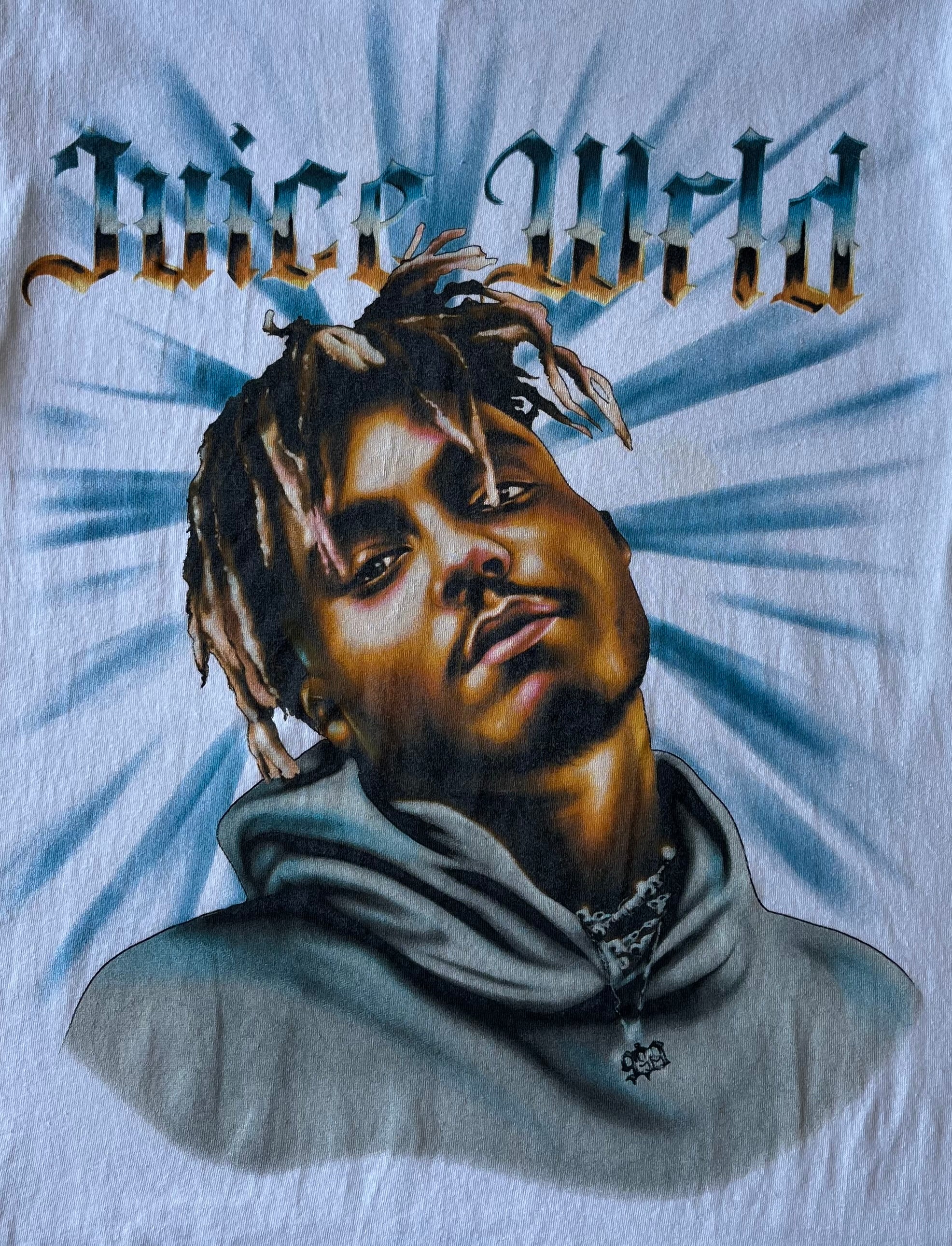 T-Shirt Juice Wrld | Legend Never Die | Emo-Rap / imprimé et tache