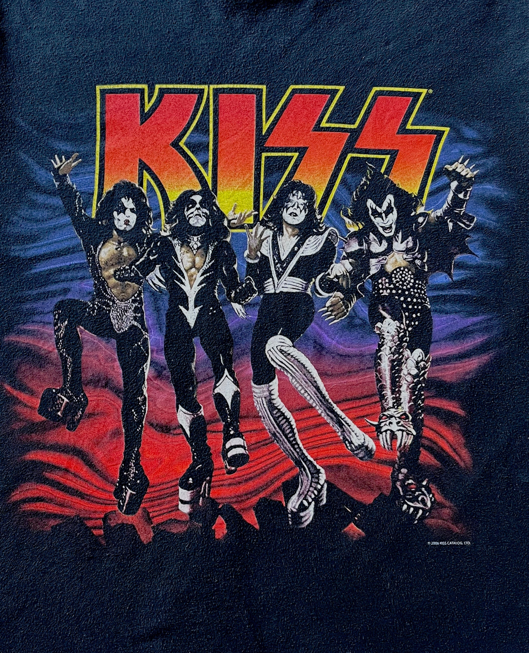 T-Shirt KISS | Destroyer | Red | Philcos / gros plan