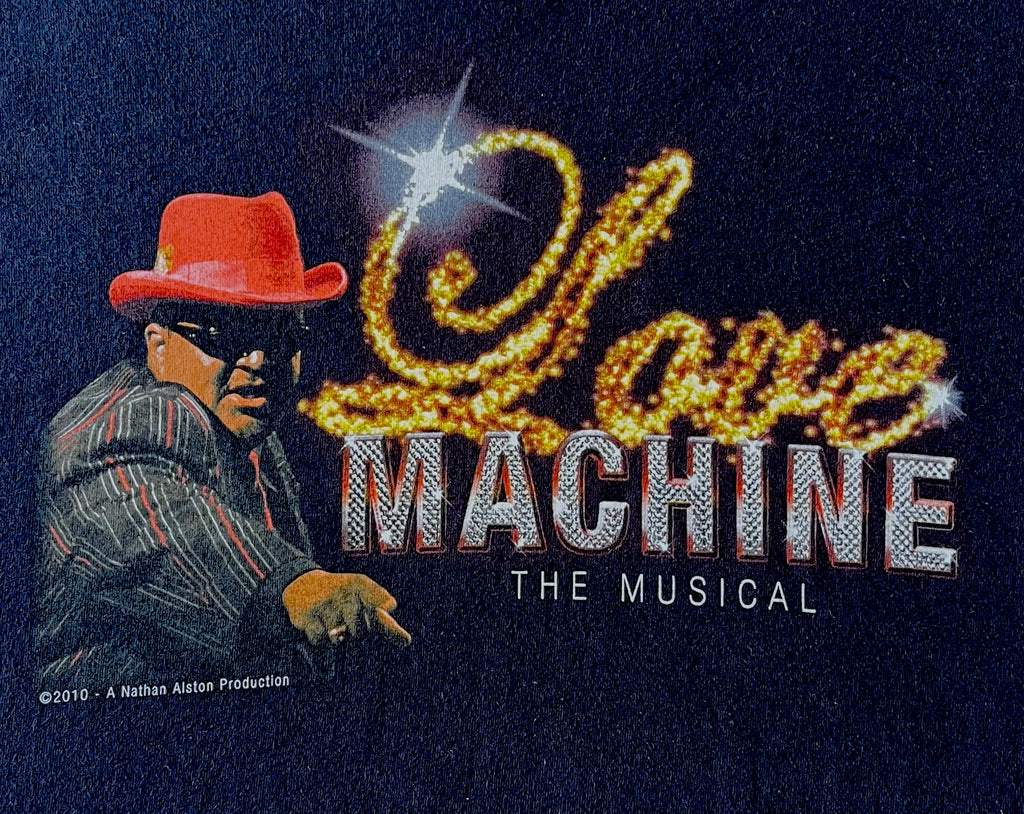 T-Shirt Hanes | Love Machine The Musical 2010 | Nathan Alson | USA / gros plan